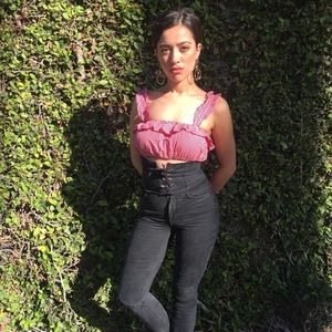 Zara  Corset⚡️ High-Waisted Jeans